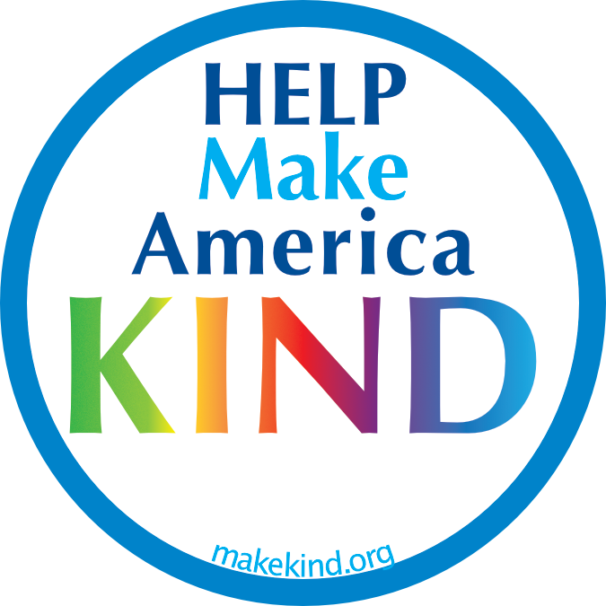 Help Make America Kind button, blue HELP